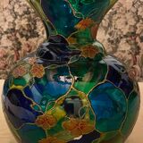 Vase en verre multicolore  Palita