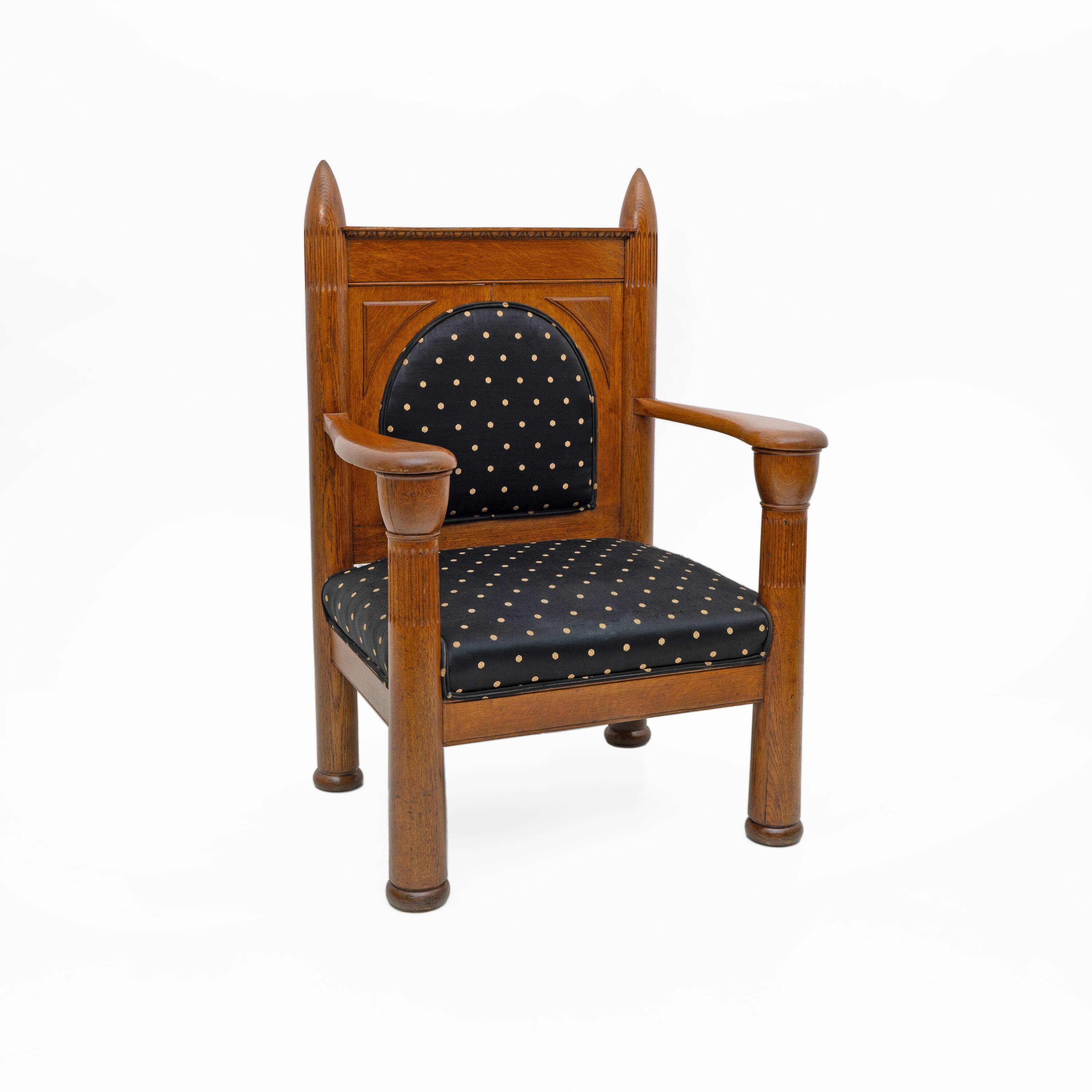 Oak Art Deco Amsterdam School Armchairs 1920s