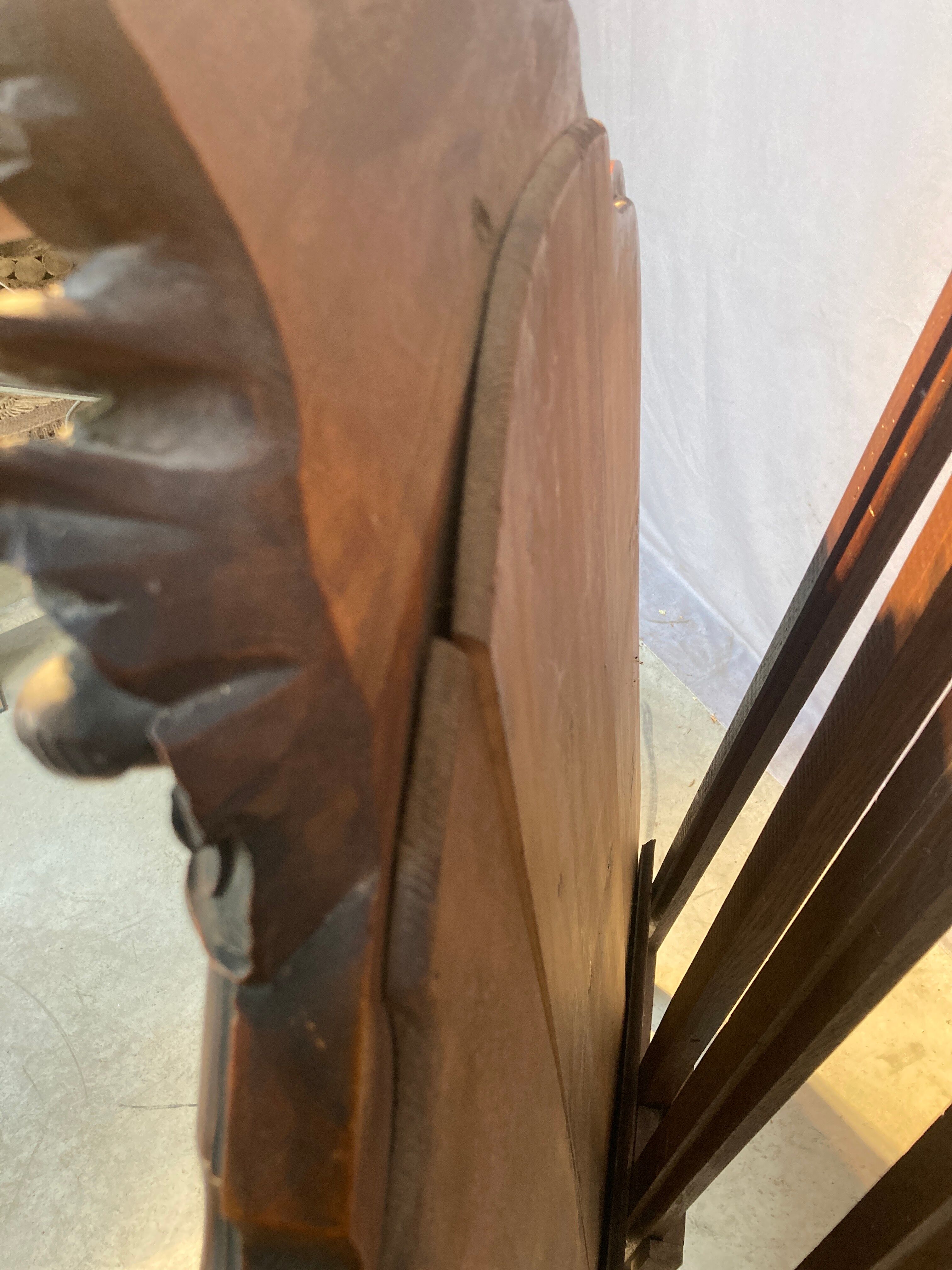 Carved wooden mirror 100x62cm