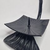Art Deco wrought iron spade in the shape of Ginkgo Biloba leaf