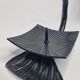 Art Deco wrought iron spade in the shape of Ginkgo Biloba leaf