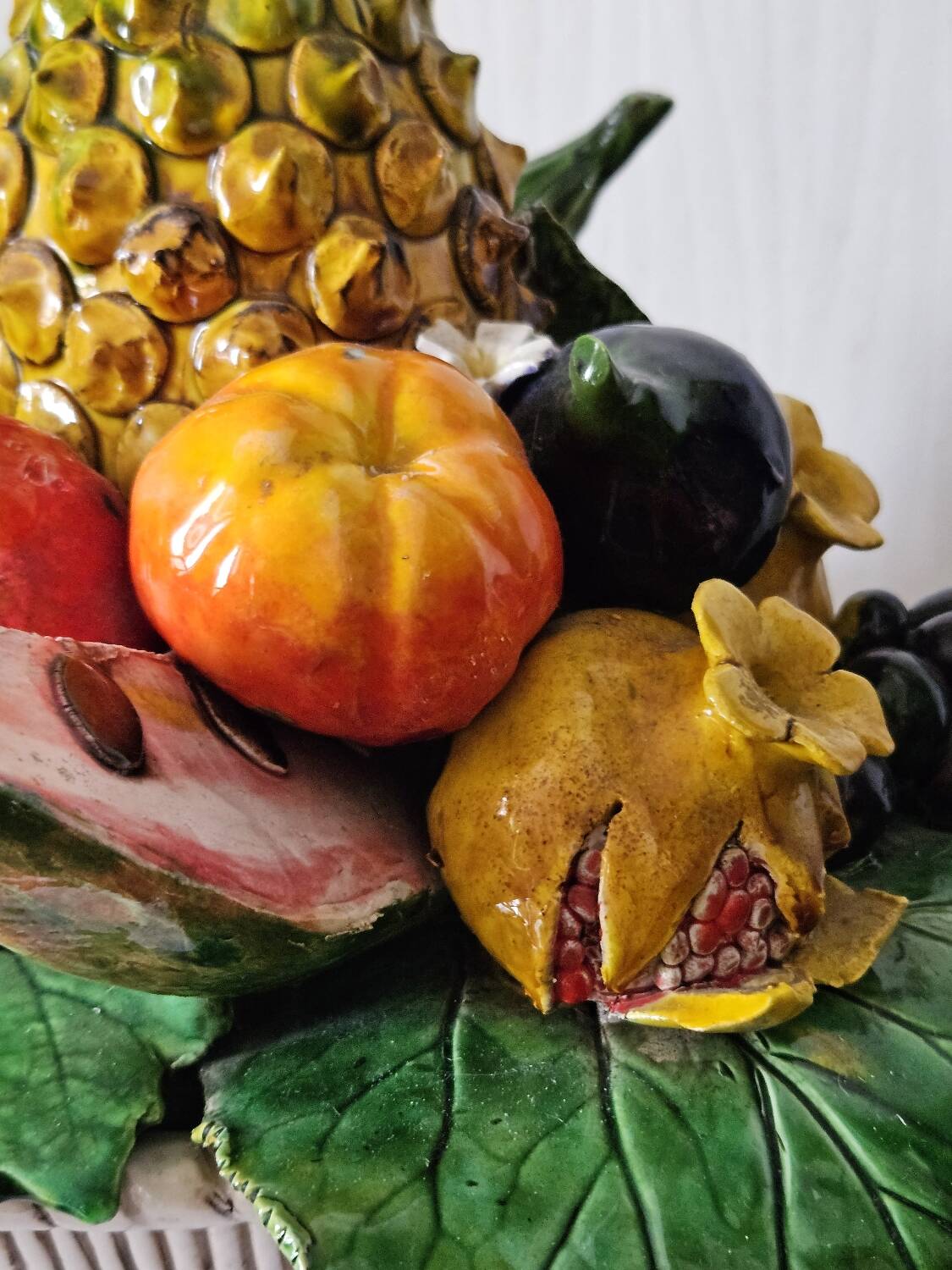 Vintage slipware fruit bowl