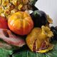 Vintage slipware fruit bowl