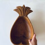 Vintage wooden pineapple cut