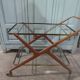 Wooden and metal cart from the 1950s