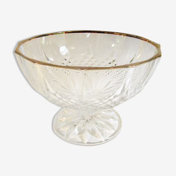 Thick glass stand bowl