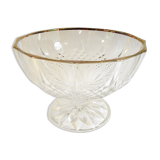 Thick glass stand bowl
