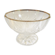 Thick glass stand bowl