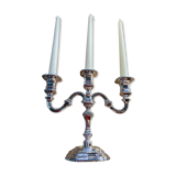 3-pointed silver candlestick with pure silver 1000/1000e