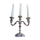 3-pointed silver candlestick with pure silver 1000/1000e
