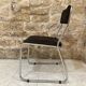 Lot de 4 chaises années 70 métal chromé