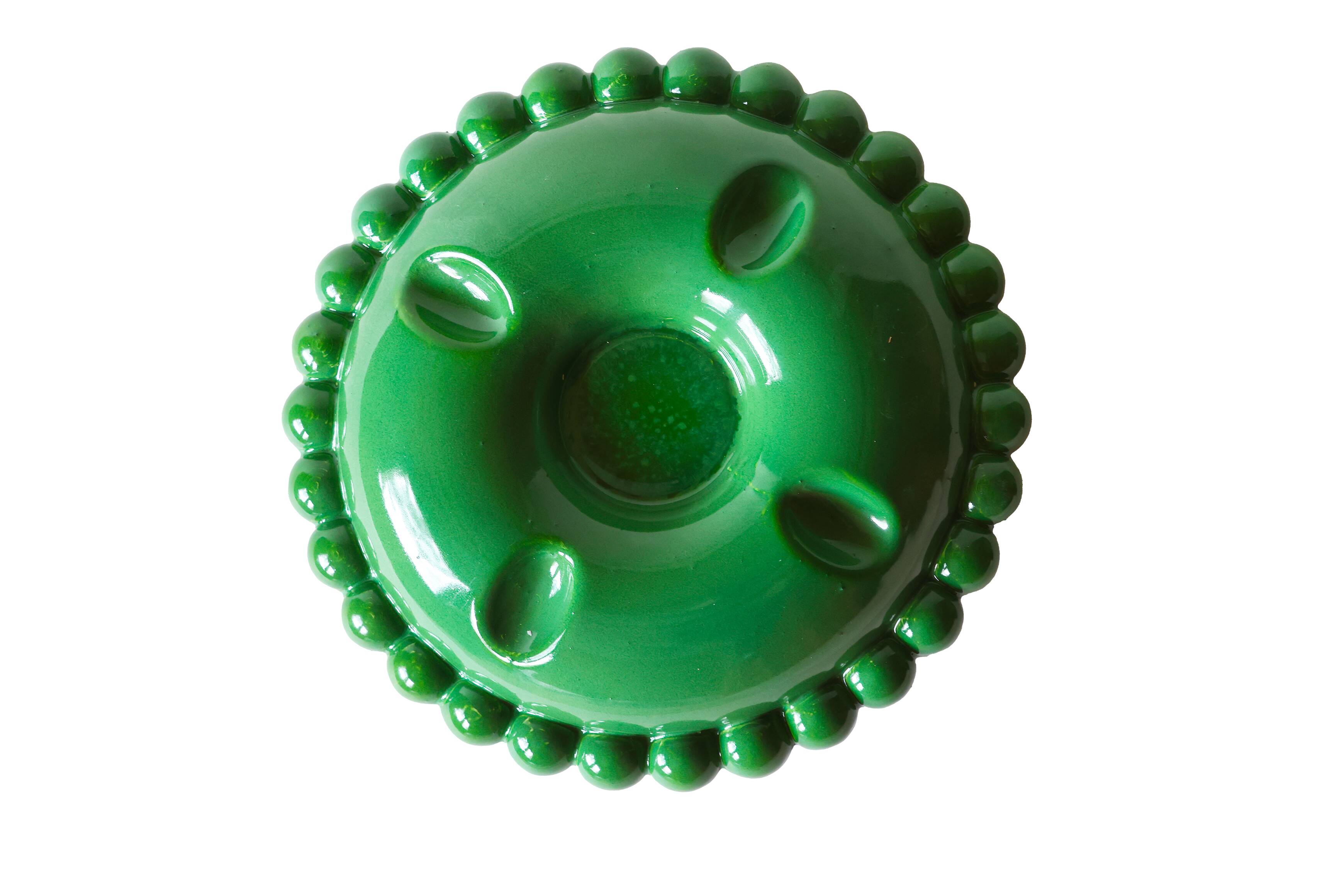 Tall Emerald Green Ashtray