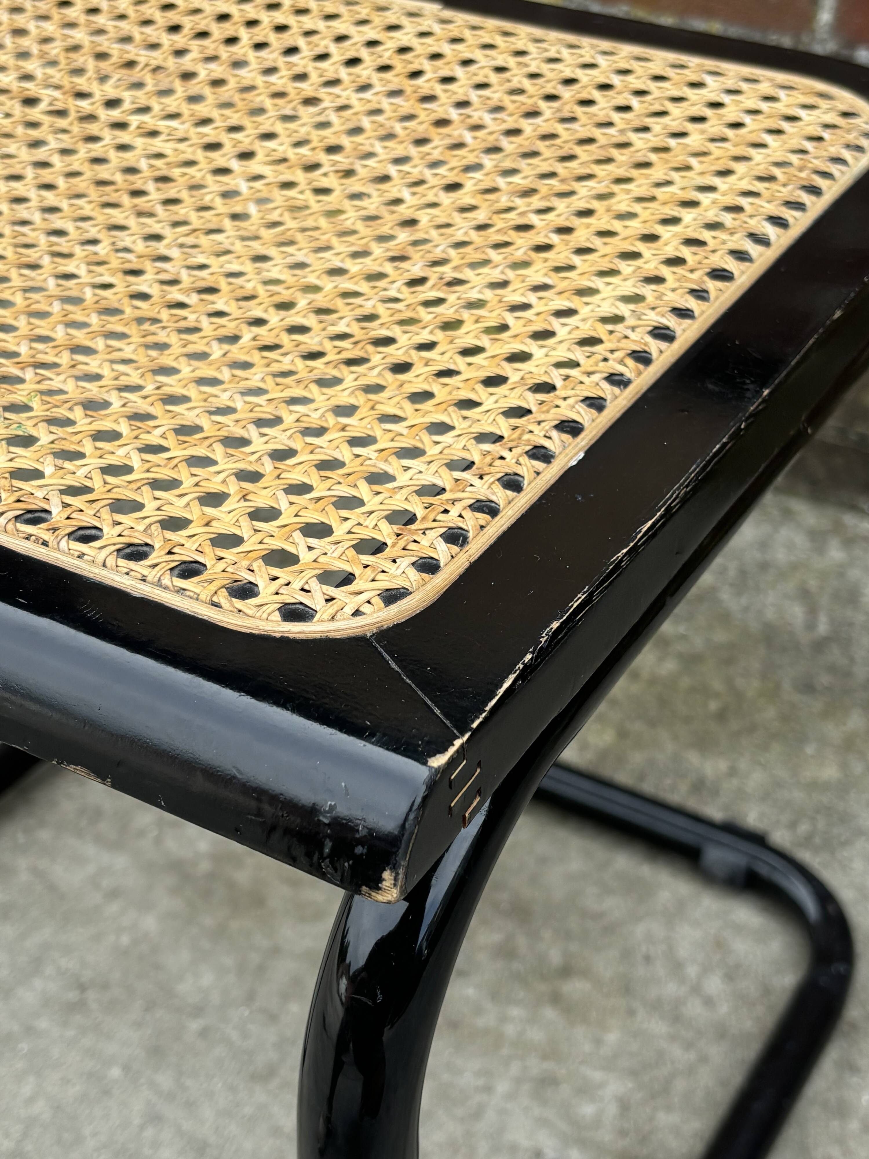 Vintage Cesca design chair b32 model in black