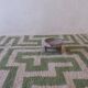Tapis Contemporain Vert et Beige - 305 x 250 cm