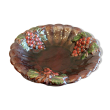 Saladier vintage ceramic fruit bowl decorates numbered grapes