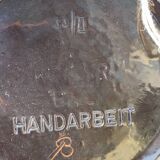 Decorative plate peacock decor Handarbeit Kohler Biel