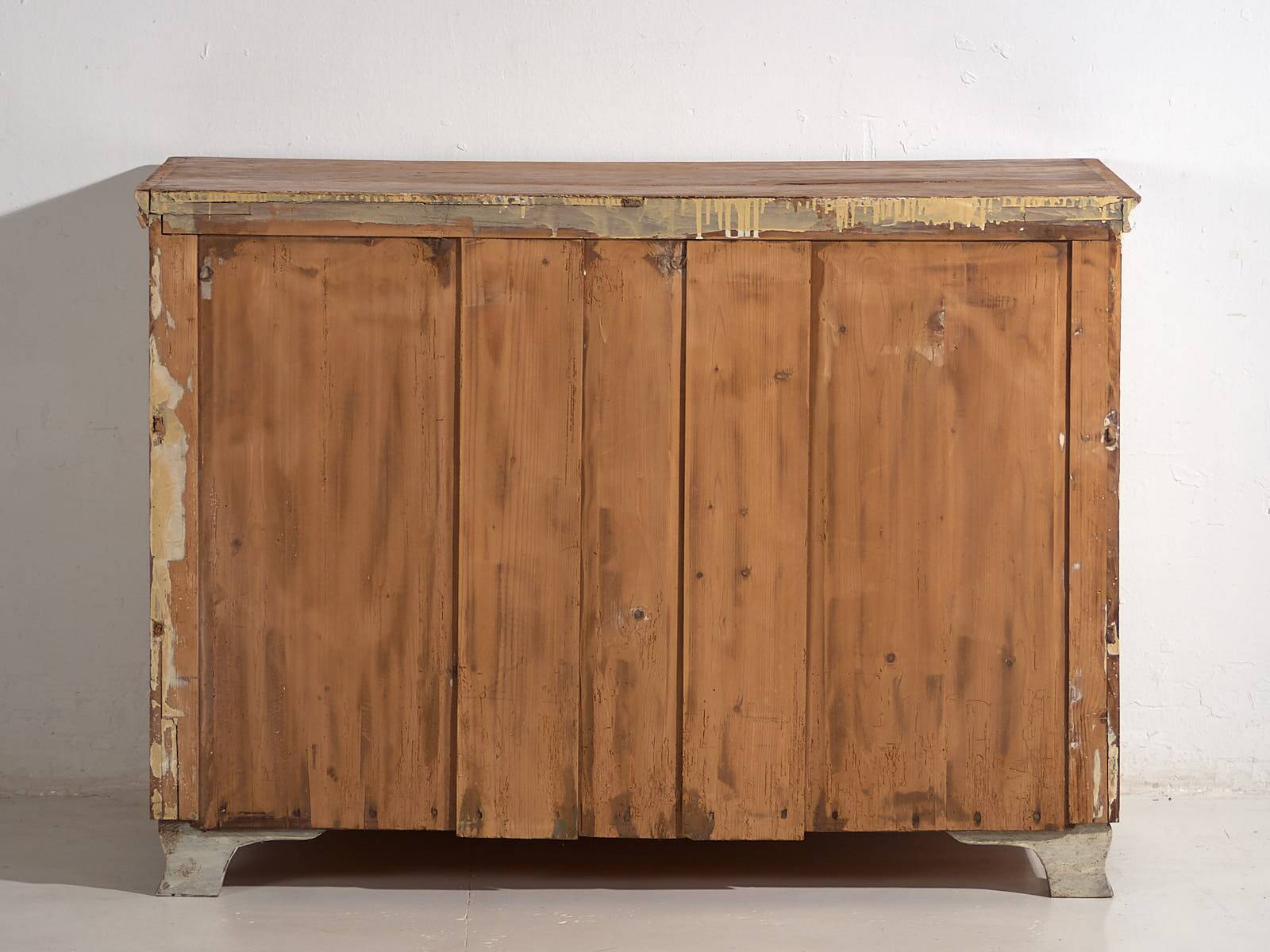 Antique chest of drawers with blue patina (c.1920) #17