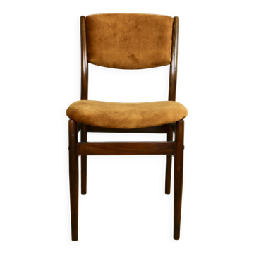 Chaise courbée design vintage loft - kaki marron