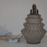 Lamp foot in frosted glass paste