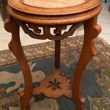 Selette pot holder late nineteenth early twentieth in solid beech style China Far East