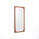 Miroir mural rectangulaire scandinave en teck Danemark 1960