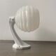 Porcelain wall lamp and vintage Clichy glass