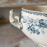 Iron earth salad bowl, old "Guadeloupe" soup tureen