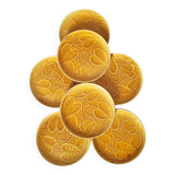 7 Sarreguemines water lily plates
