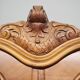 Showcase in fir wood and carved walnut, early 1900s