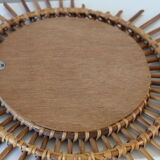 Star rattan mirror 660mm