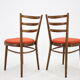 Ensemble de quatre chaises à manger Tchécoslovaquie 1965