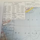 Old map of Japan from 1928
