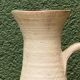 Vessel, jug, signed, 1950s, red terracotta, cream slip.