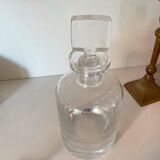 Glass decanter, square cap