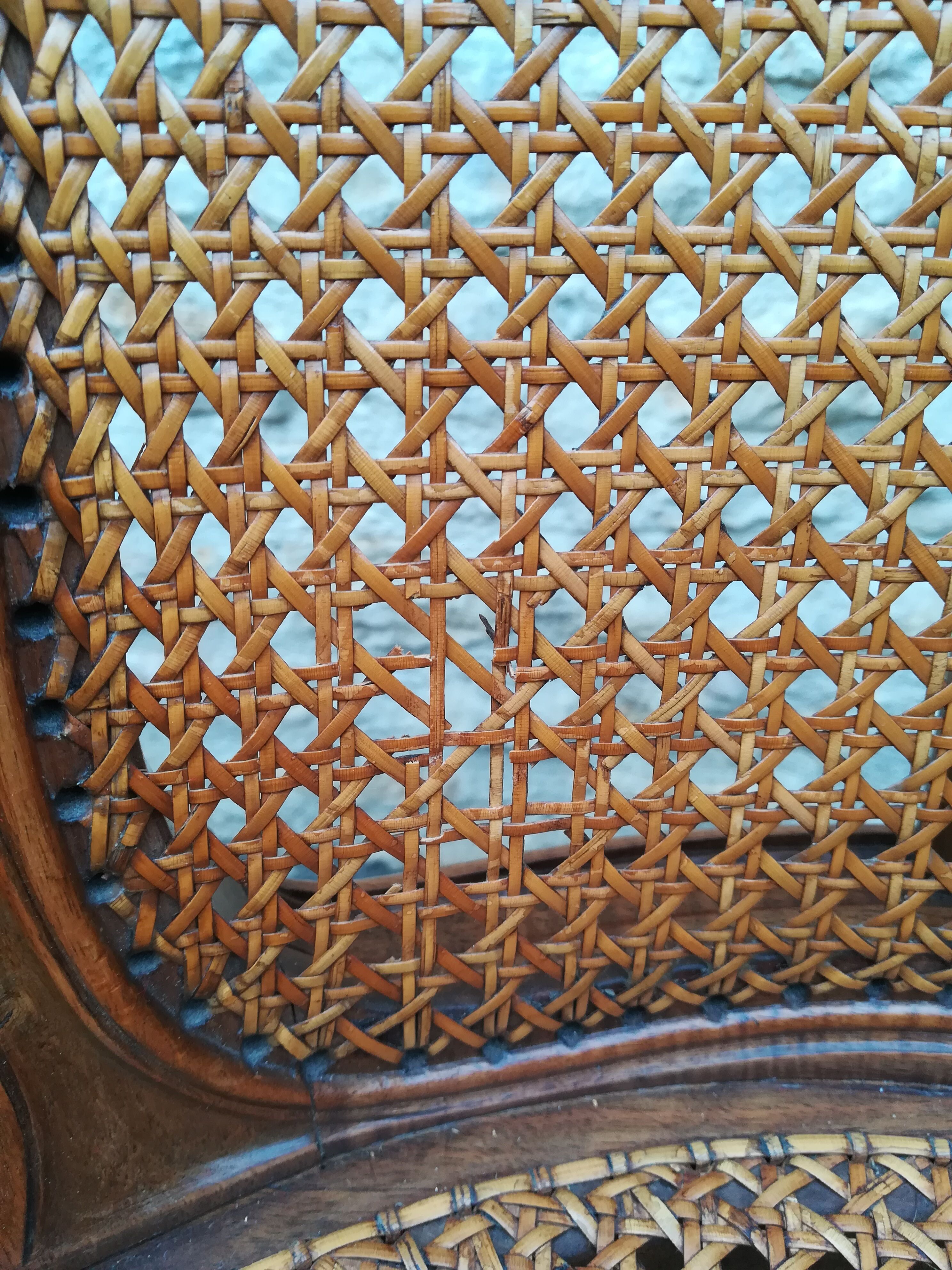 Louis xv style canne chairs