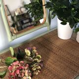 Rattan dressing table with mirror