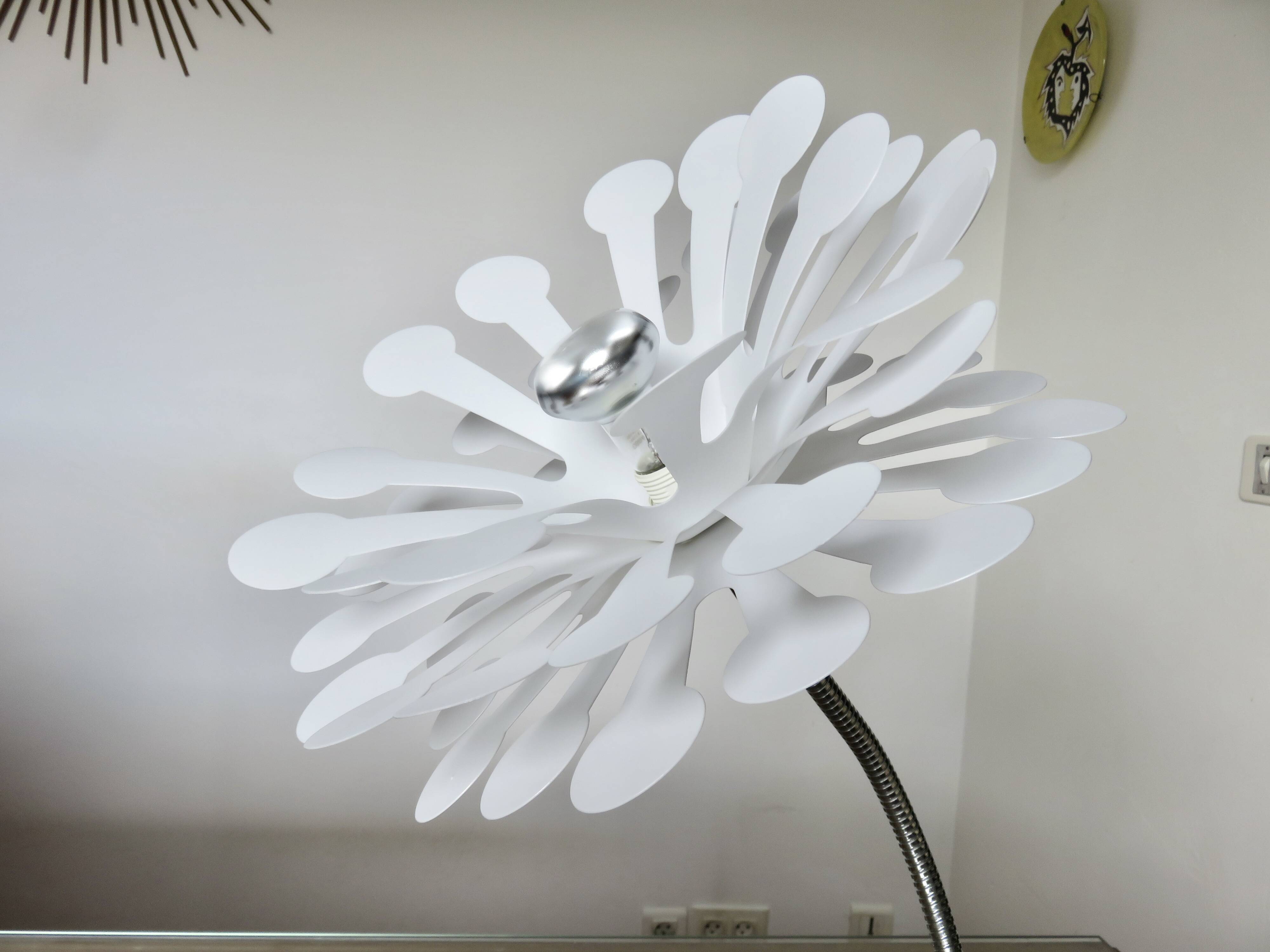 "flower" lamp space age, rockabilly, vintage, 80s-90s