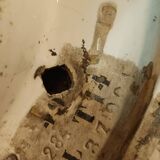 Vasque évier porcelaine sur pied