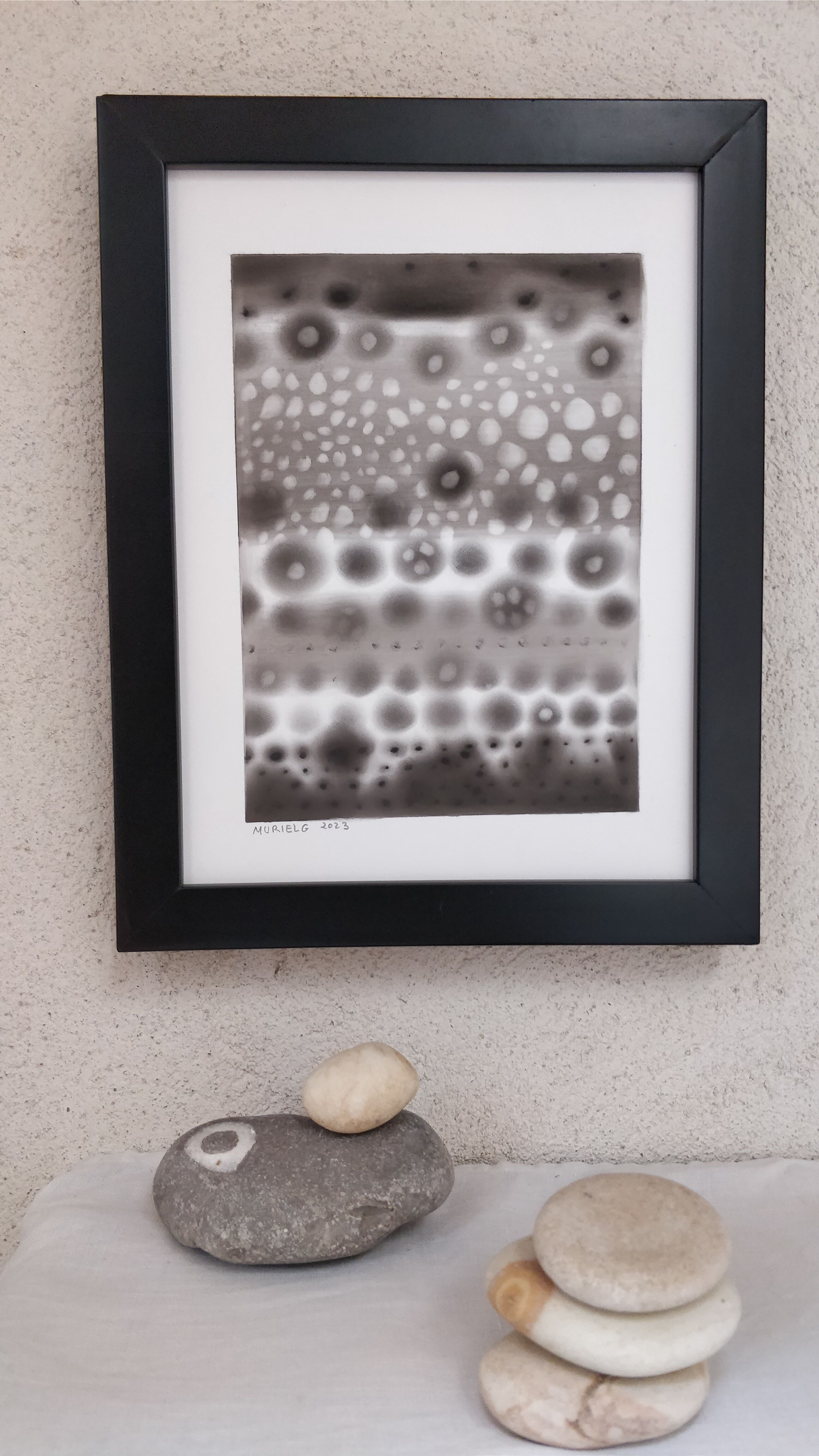 Abstract drawing 7 black and white