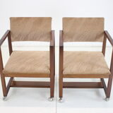 Paire de chaises ou fauteuils Tchécoslovaquie, années 1980