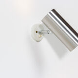 Pair of  wall light modernist metal design brush 1970