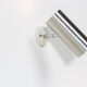 Paire d'appliques murale modernist en metal brosse design 1970