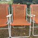 Fauteuils de camping pliants années 70