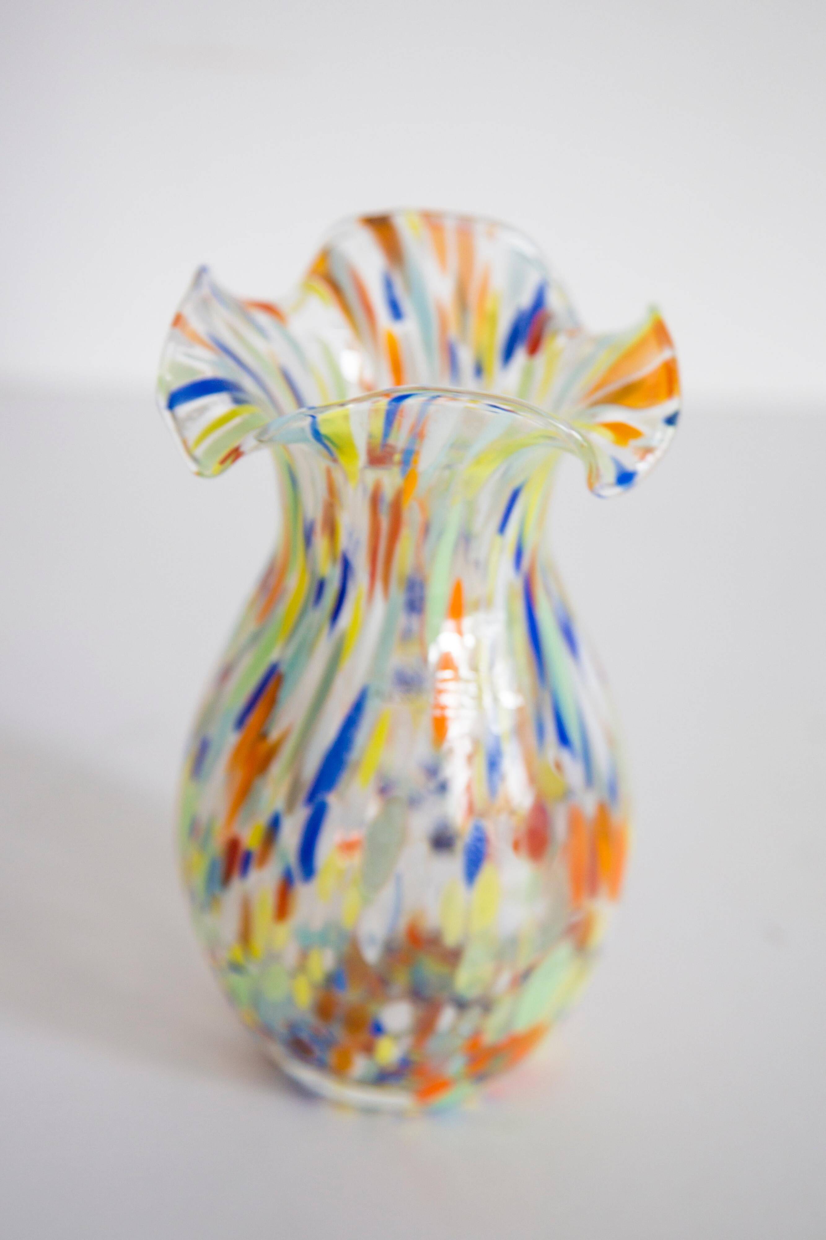Small Vintage Murano Vase from the Mid-Century, Italy, 1960s