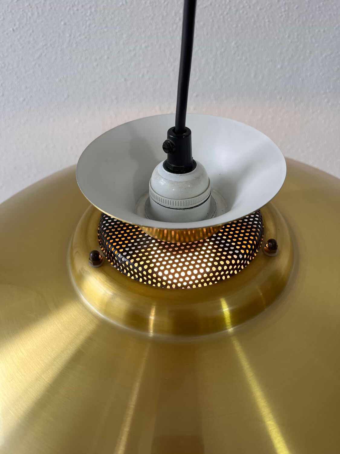 Vintage pendant lamp brass