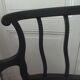 Old bench slate gray waxed finish, seat composed of a cake