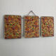 Triptych mirror 1960 barber - 21 x 50 cm