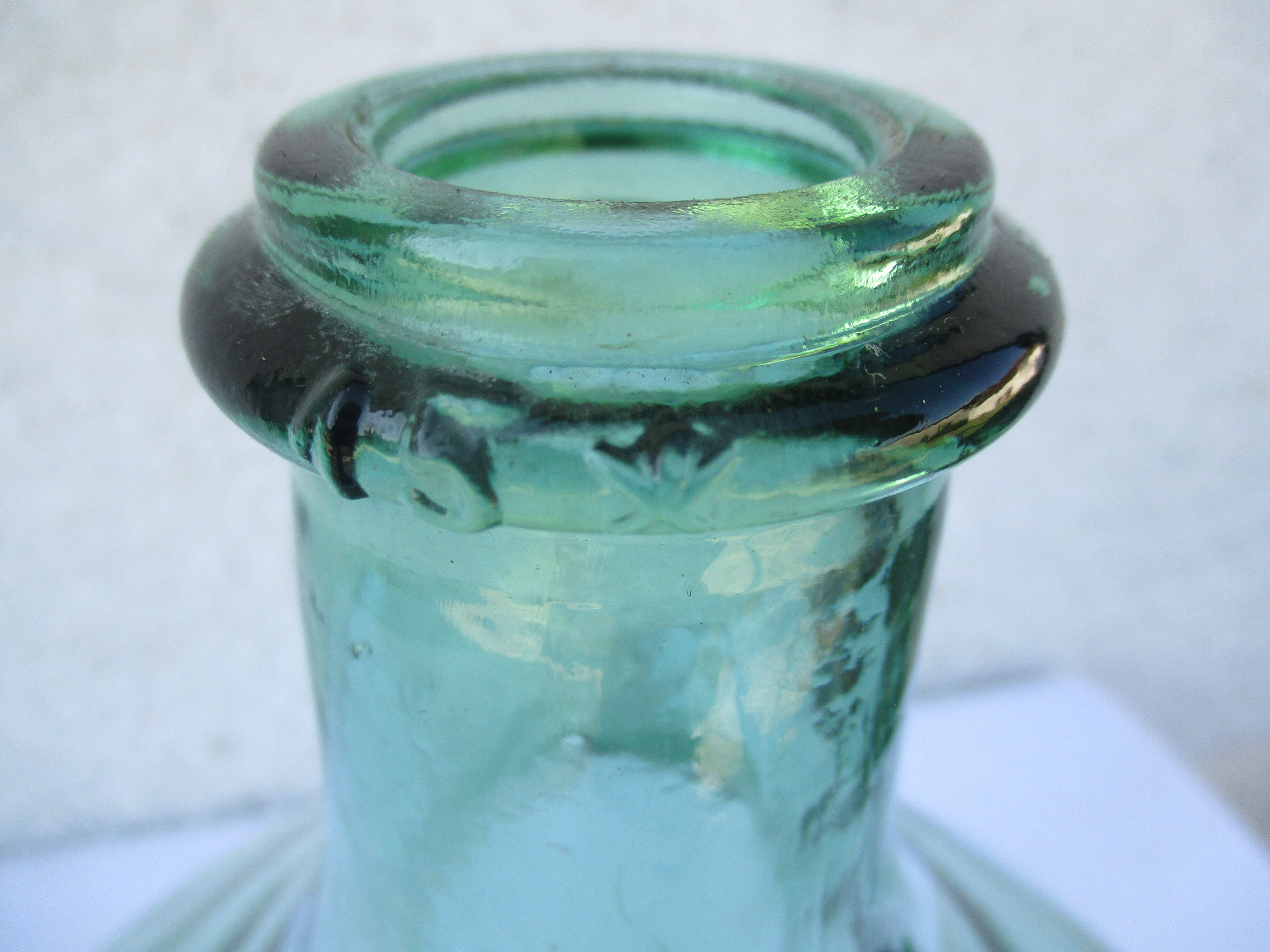 Dame jeanne bottled glass bubbled 15.5 litres