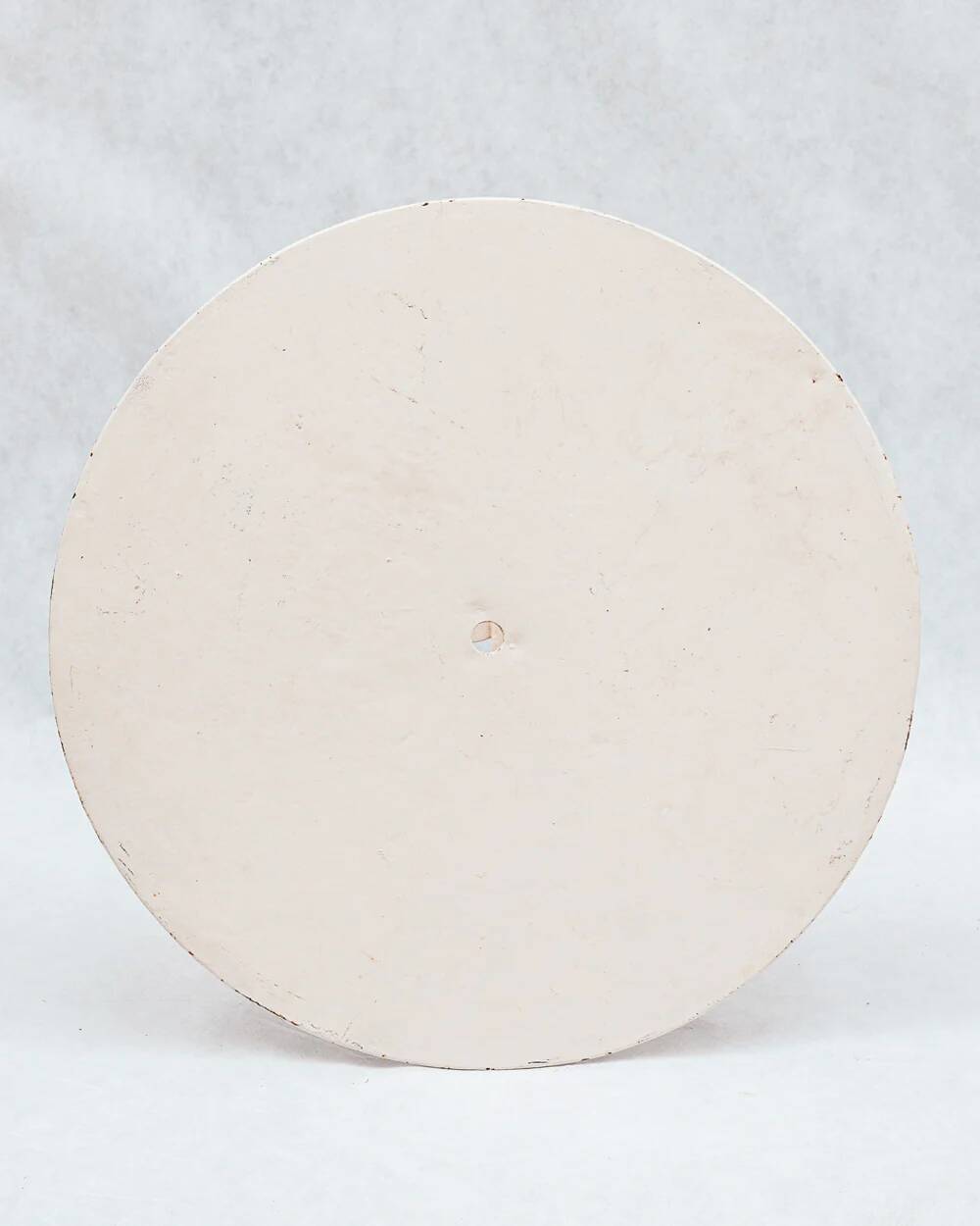 Vintage French round iron folding table