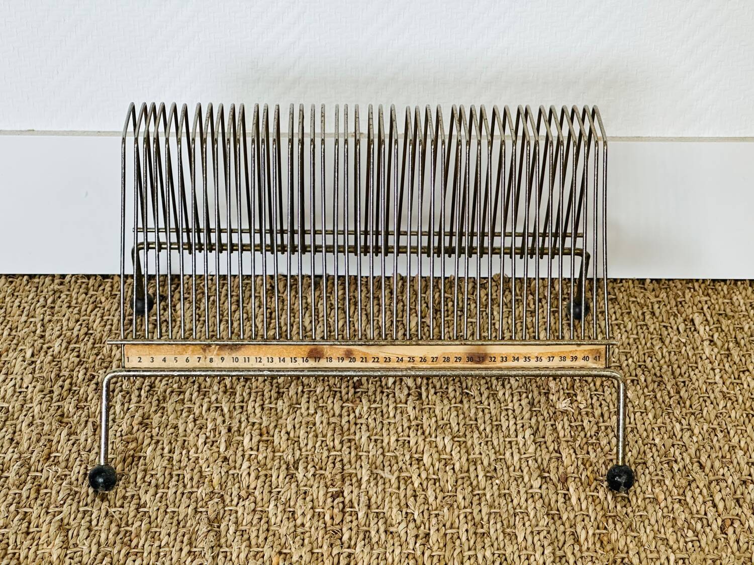 Vintage vinyl record holder 1960